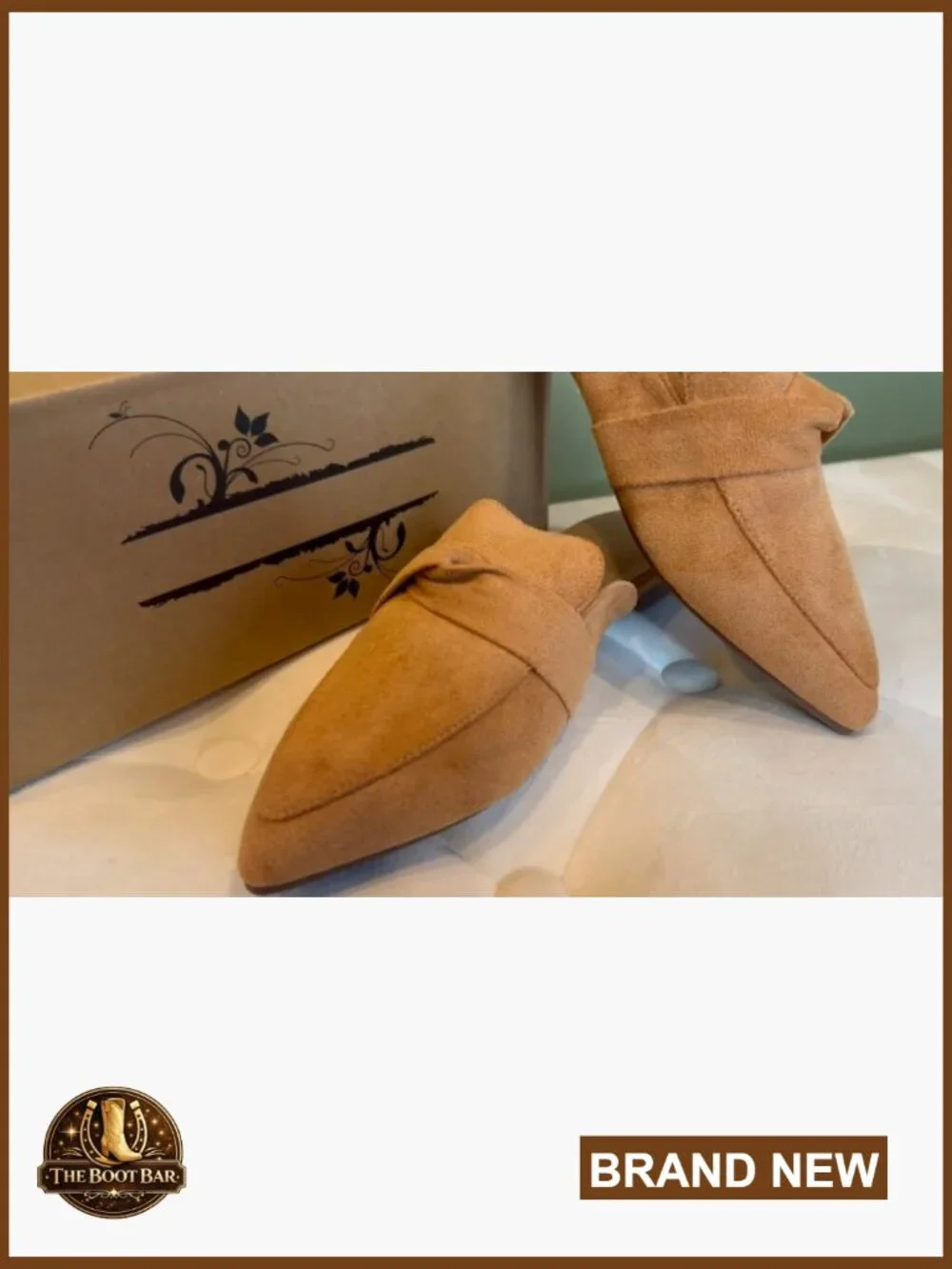 Pointed Toe Slingback Mules Flats Slide Loafers Bowknot Office Walking - Picture 7 of 7
